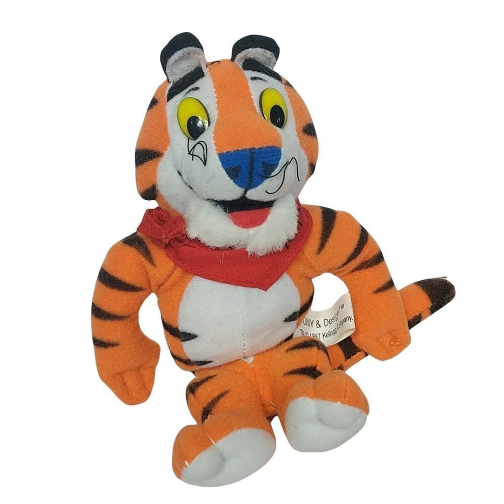 Vintage 1997 Kellogg's Tony The Tiger Orange Plush 7.5 Inch